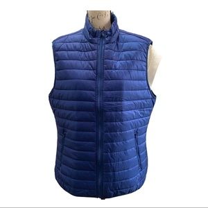 Brooks Brothers Water-Resistant Blue Puffer Vest size Large